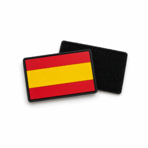 Parche de PVC de la bandera de España con respaldo de velcro
